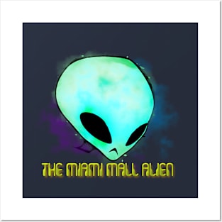 The Miami mall alien Posters and Art